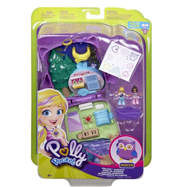 Imagem de Conjunto de jogos Polly Pocket Pocket World Owlnite Campsite Compact