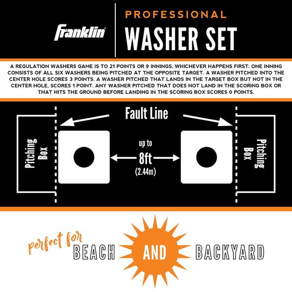 Imagem de Conjunto de jogos Washer Toss Franklin Sports Professional para 4 jogadores