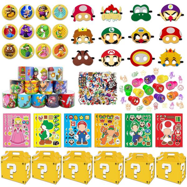 Imagem de Conjunto de lembrancinhas ZORAST Mario Birthday 122 unidades para crianças