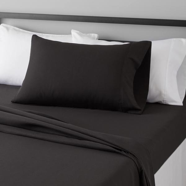 Imagem de Conjunto de lençóis de cama Amazon Basics Lightweight Microfiber Twin XL