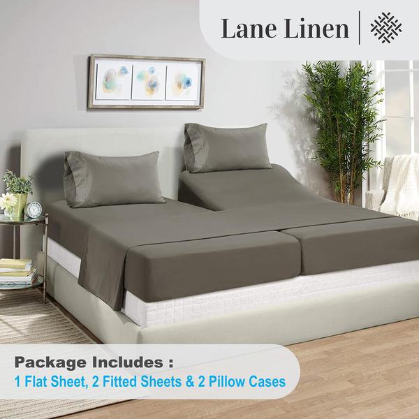 Imagem de Conjunto de lençóis LANE LINEN Split King 1000TC 100% algodão egípcio