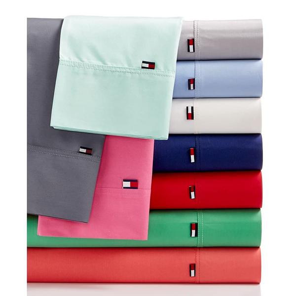 Imagem de Conjunto de lençóis Tommy Hilfiger Signature Solid Sheeting 200TC