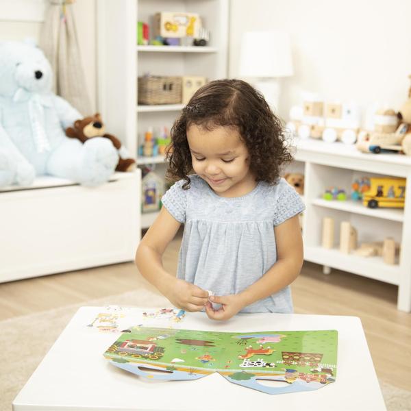 Imagem de Conjunto de livros de atividades Puffy Sticker Melissa & Doug Farm Safari