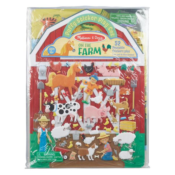 Imagem de Conjunto de livros de atividades Puffy Sticker Melissa & Doug Farm Safari