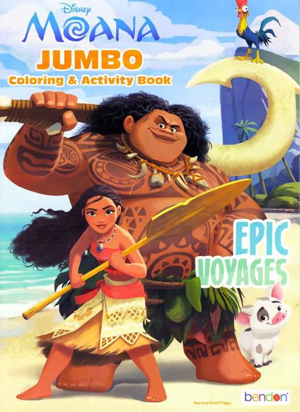 Imagem de Conjunto de livros para colorir e atividades Disney Moana com adesivos e muito mais