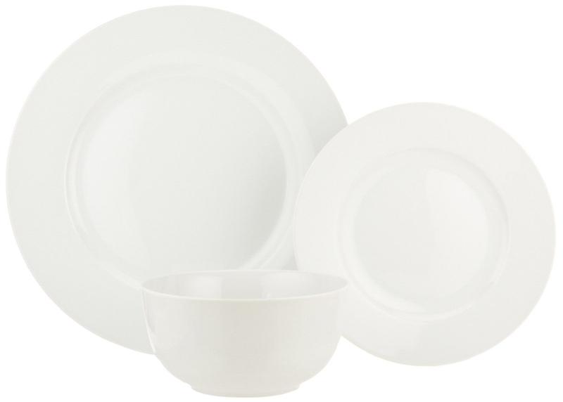 Conjunto de louças Amazon Basics, serviço de 18 peças para 6 pessoas - branco Imagem de Conjunto de louças Amazon Basics, serviço de 18 peças para 6 pessoas - branco