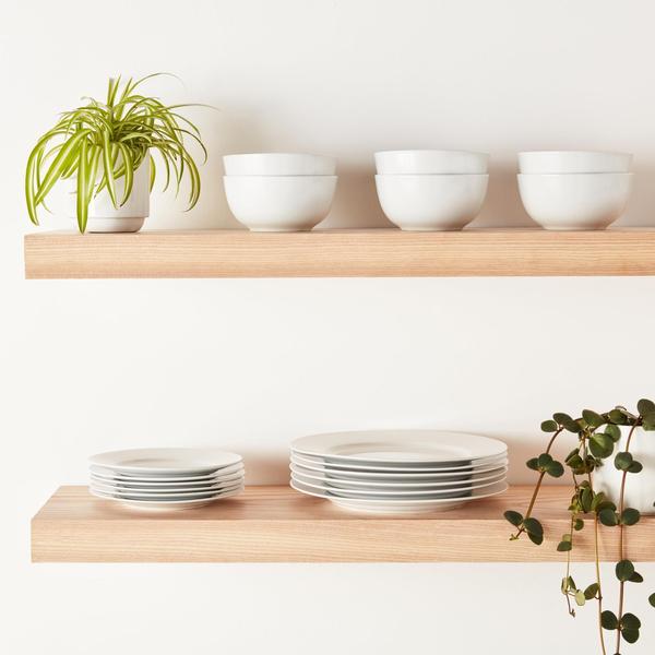 Conjunto de louças Amazon Basics, serviço de 18 peças para 6 pessoas - branco Imagem de Conjunto de louças Amazon Basics, serviço de 18 peças para 6 pessoas - branco