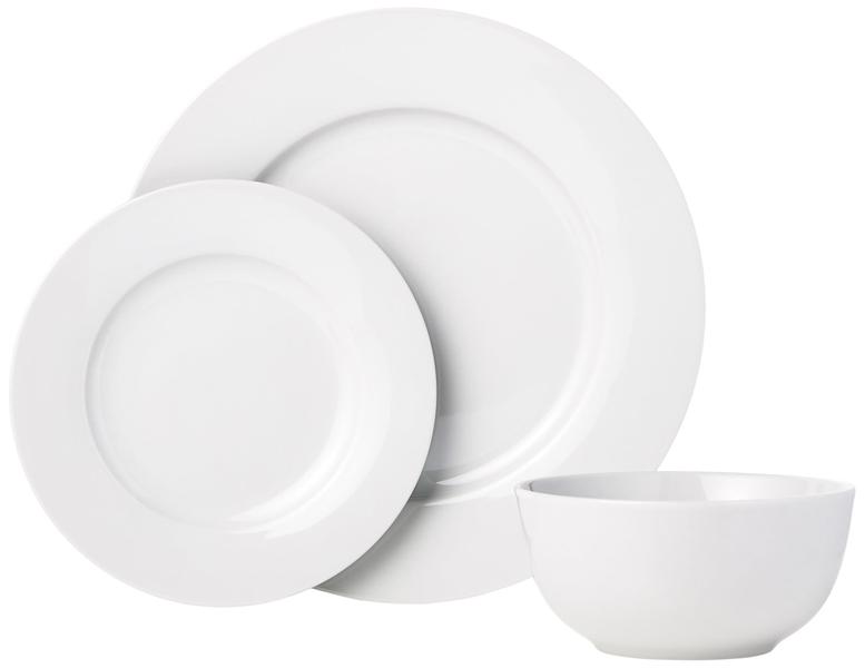 Conjunto de louças Amazon Basics, serviço de 18 peças para 6 pessoas - branco Imagem de Conjunto de louças Amazon Basics, serviço de 18 peças para 6 pessoas - branco