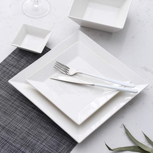 Conjunto de louças Porlien Classic Square 24 peças para 6 Imagem de Conjunto de louças Porlien Classic Square 24 peças para 6
