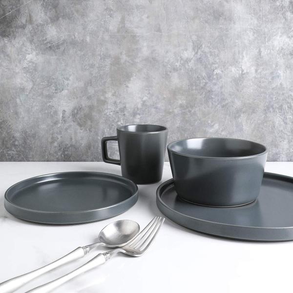 Conjunto de louças Stone Lain Coupe Grey Matte Svc para 4