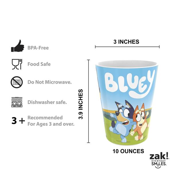 Imagem de Conjunto de louças Zak Designs Bluey Kids de 6 peças sem BPA