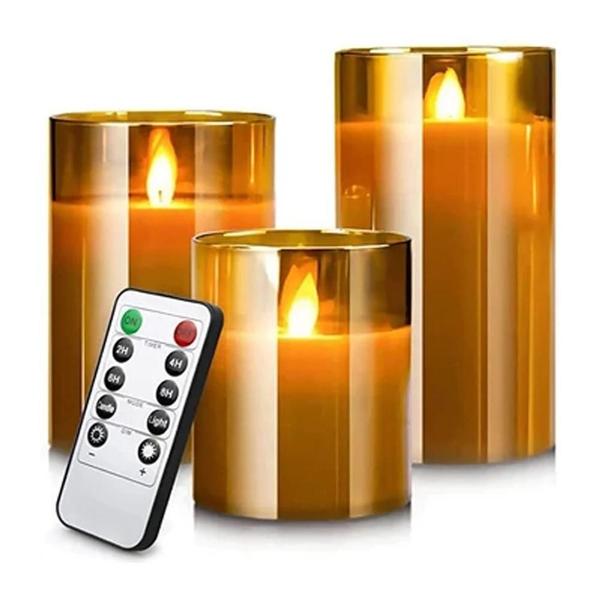 Imagem de Conjunto De Luzes De Vela LED Com Controle Remoto Para Decoração De Casa, Casamento De Natal Com