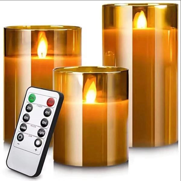 Imagem de Conjunto De Luzes De Vela LED Com Controle Remoto Para Decoração De Casa, Casamento De Natal Com