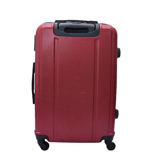 Imagem de Conjunto de Mala de Viagem em Abs Ika Continental Cadeado Rodas Giro 360º 3 Peças P/m/g Vermelho