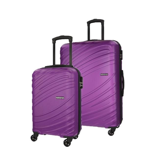 Imagem de Conjunto de Malas Abs American Tourister Tesa By Samsonite Cadeado Integrado P/m Roxo Magenta