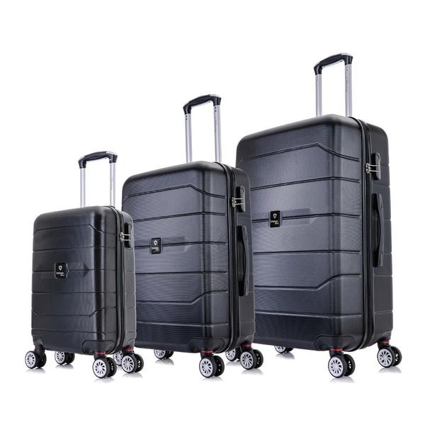 Conjunto de malas de viagem PMG Tóquio Swiss Move Preta Conjunto de malas de viagem PMG Tóquio Swiss Move Preta