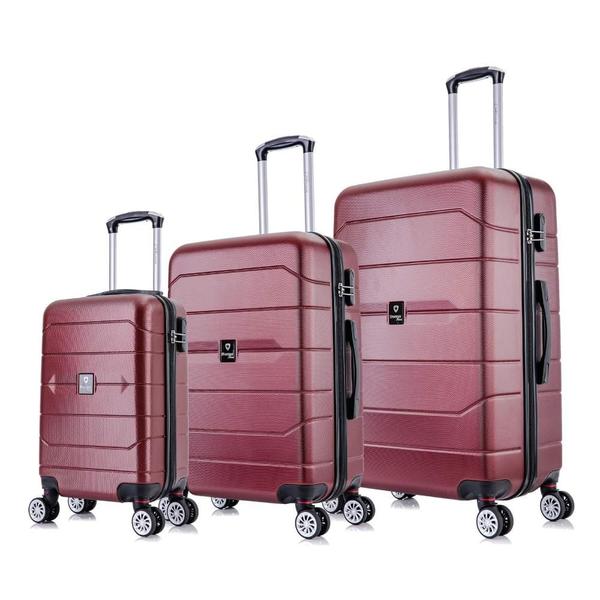 Conjunto de malas de viagem PMG TĂłquio Swiss Move Vinho Conjunto de malas de viagem PMG TĂłquio Swiss Move Vinho
