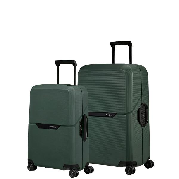 Imagem de Conjunto de Malas Magnum Eco Samsonite Polipropileno Cadeado TSA 4 Rodas Duplas 2 Peças P e M