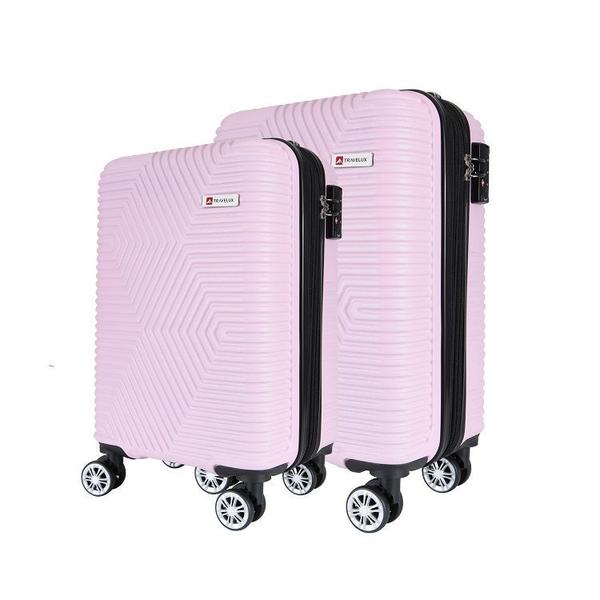 Imagem de Conjunto de Malas Travelux Davos P e M Rosa Claro