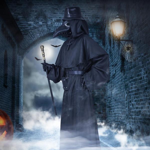 Imagem de Conjunto de máscaras Plague Doctor 10 em 1 VIFATLJK Halloween