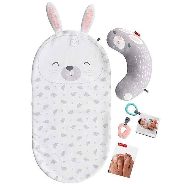 Imagem de Conjunto de massagem para bebê do coelhinho -fisher price