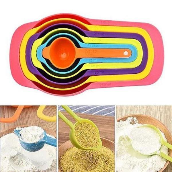 Imagem de Conjunto de Medidores Culinários para Receitas 6 Peças Color