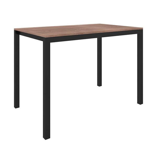 Imagem de Conjunto de Mesa 110 cm com 2 Cadeiras e 1 Banco Curitiba Preto e Barona