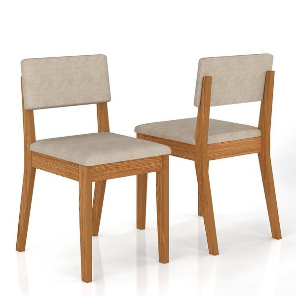 Imagem de Conjunto De Mesa Com 2 Cadeiras Arkansas Cinamomo/bege - M. Arapongas