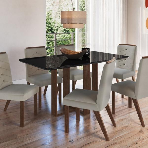 Imagem de Conjunto De Mesa Com 6 Cadeiras Ref 170/27 Zamarchi