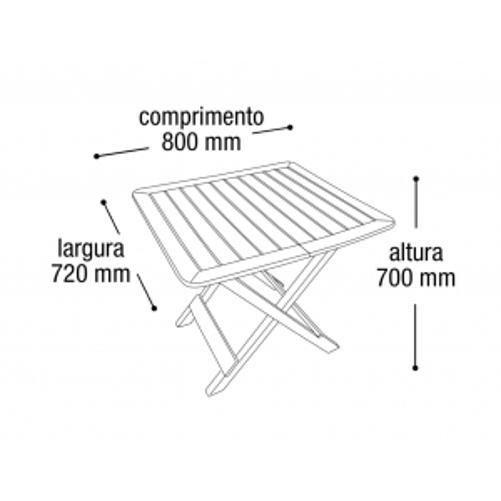 Imagem de Conjunto De Mesa E 04 Cadeiras Dobrável Plástica Arqplast