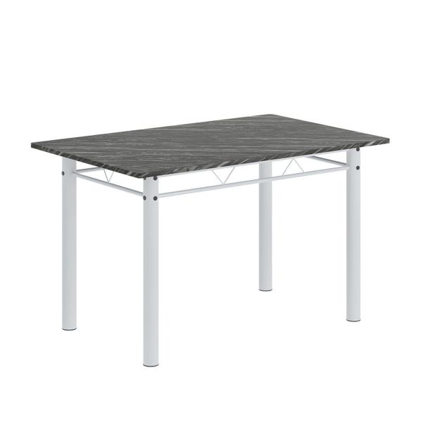 Imagem de Conjunto de Mesa Retangular 120x75cm Tampo Ardósia Indiano 4 Cadeiras Lavínea