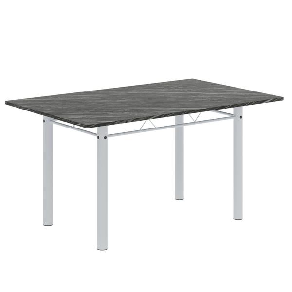 Imagem de Conjunto de Mesa Retangular 140x75cm Tampo Ardósia Indiano 6 Cadeiras Lavínea