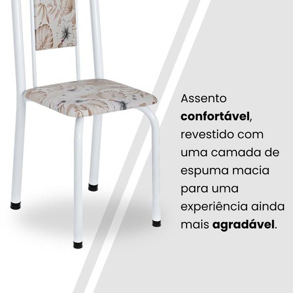 Imagem de Conjunto de Mesa Retangular 140x75cm Tampo de Vidro 6 Cadeiras Lavínea