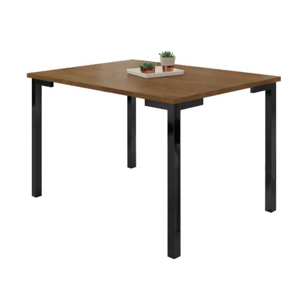 Imagem de Conjunto de Mesa Seul 120x80cm com 4 Cadeiras Oslo em Tubo de Aço e Tampo de MDF Tubform