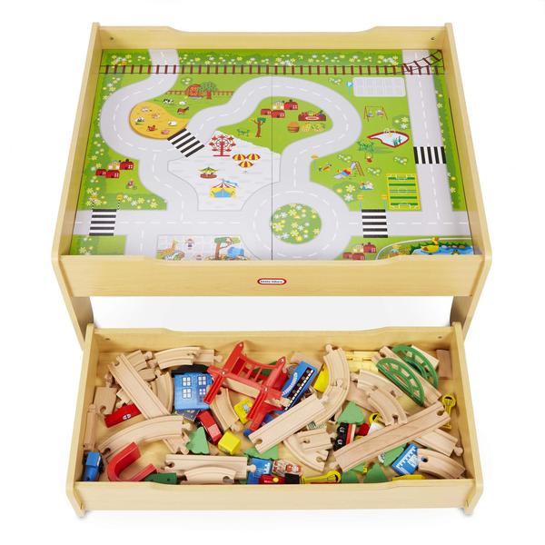 Imagem de Conjunto de mesa Train and Kids Little Tikes Real Wooden 3+ Years