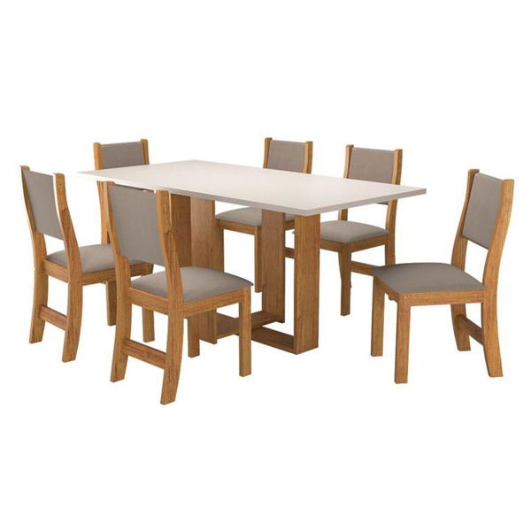 Imagem de Conjunto De Mesa Vieiro Elegance Com 6 Cadeiras