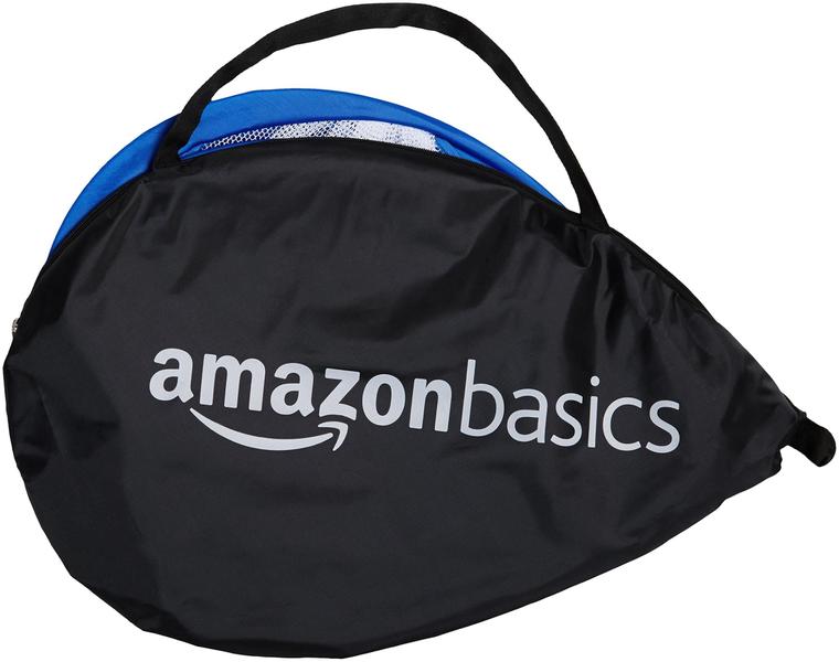 Imagem de Conjunto de metas de futebol Amazon Basics Portable Pop Up 0,76 m azul