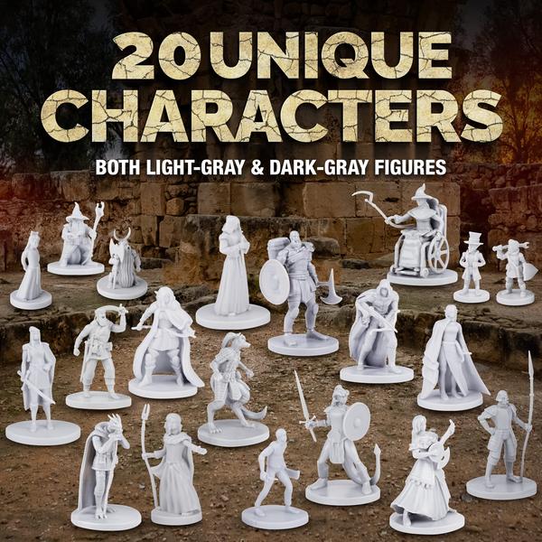 Conjunto de miniaturas de mesa Fantasy Path Gaming Town Folks x40 Imagem de Conjunto de miniaturas de mesa Fantasy Path Gaming Town Folks x40