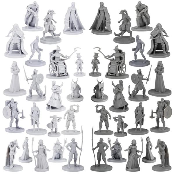 Conjunto de miniaturas de mesa Fantasy Path Gaming Town Folks x40 Imagem de Conjunto de miniaturas de mesa Fantasy Path Gaming Town Folks x40