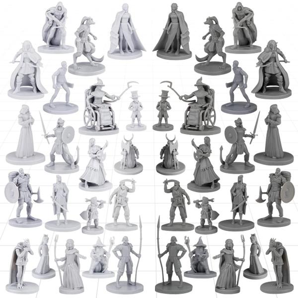 Conjunto de miniaturas de mesa Fantasy Path Gaming Town Folks x40 Imagem de Conjunto de miniaturas de mesa Fantasy Path Gaming Town Folks x40