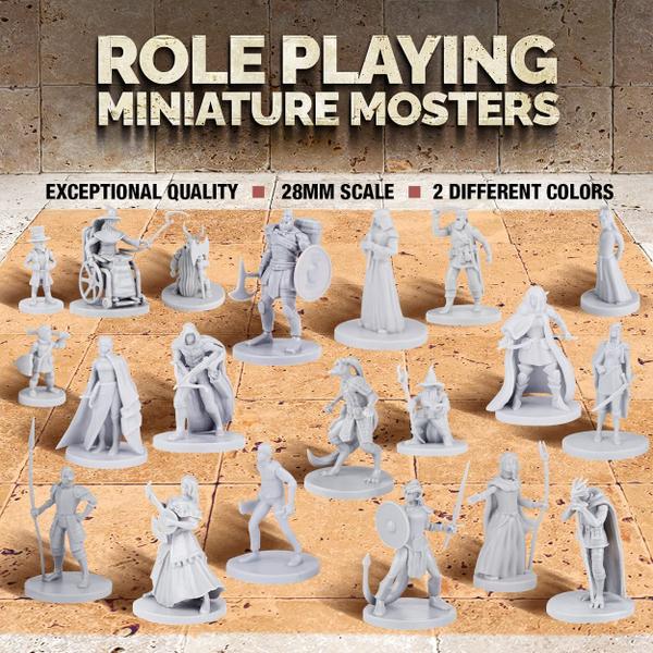 Conjunto de miniaturas de mesa Fantasy Path Gaming Town Folks x40 Imagem de Conjunto de miniaturas de mesa Fantasy Path Gaming Town Folks x40