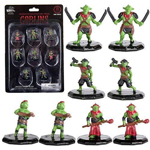 Imagem de Conjunto de minifiguras Painted Fantasy Goblin x8 para jogos de mesa