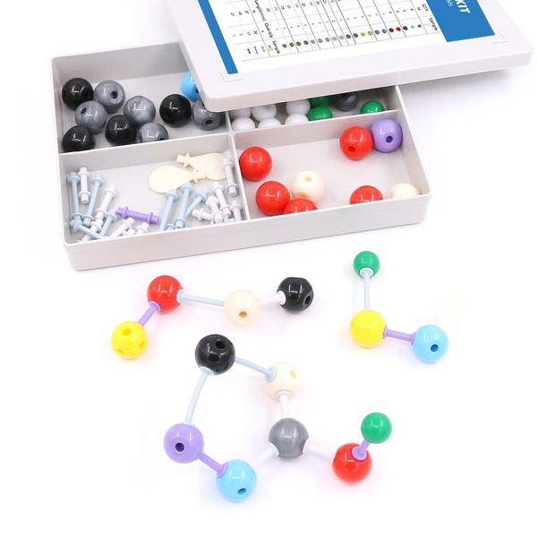 Imagem de Conjunto de modelos moleculares de química Swpeet 92 unidades para estudantes