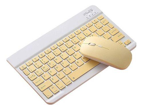 Imagem de Conjunto De Mouse Sem Fio Bluetooth Teclado Colorido