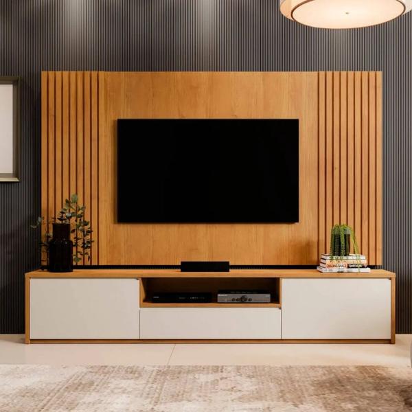 Imagem de Conjunto de Painel Com Rack Vertex Para TV de 65 Polegadas Mavaular