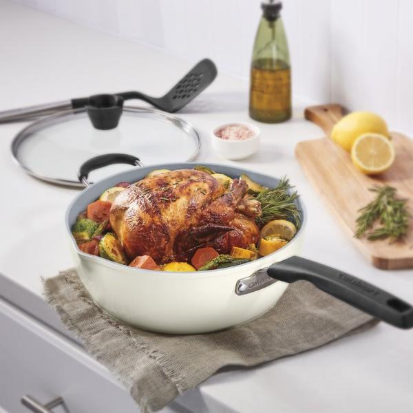 Conjunto de Panela Cuisinart Preferred 4 Peças (4,25 L, Creme) Imagem de Conjunto de Panela Cuisinart Preferred 4 Peças (4,25 L, Creme)