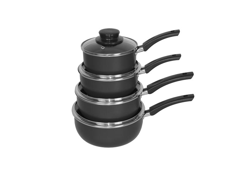 Conjunto de Panela Super 13 Peças Preto Antiaderente - A Dona Chefa Imagem de Conjunto de Panela Super 13 Peças Preto Antiaderente