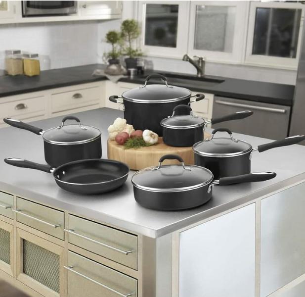 Imagem de Conjunto De Panelas Cuisinart Advantage Preto 11 Peças 55-11Bk