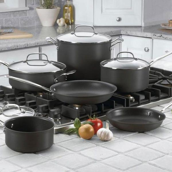 Imagem de Conjunto De Panelas Cuisinart Anodizada Preto Chef'S Classic 10 Peças 66-10