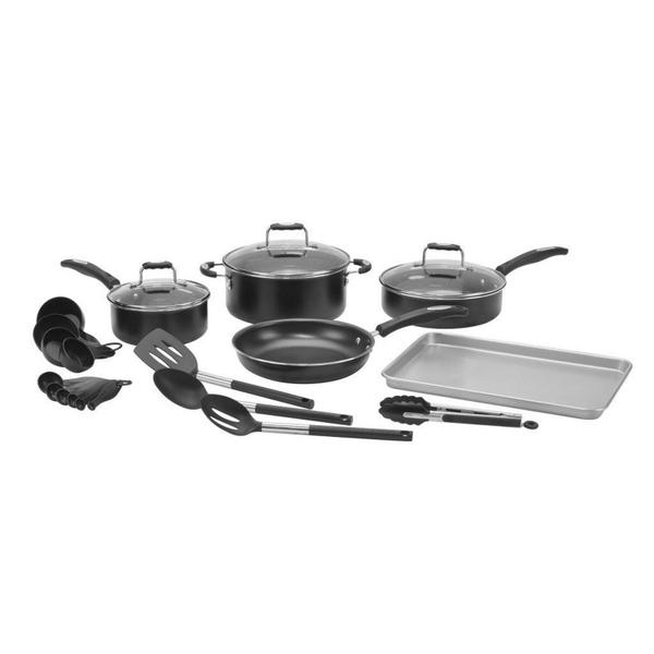 Imagem de Conjunto de Panelas Cuisinart Chef Antiaderente com 22 Peças P55-22bk Cinza